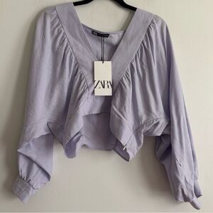 Zara Lavender Blouse